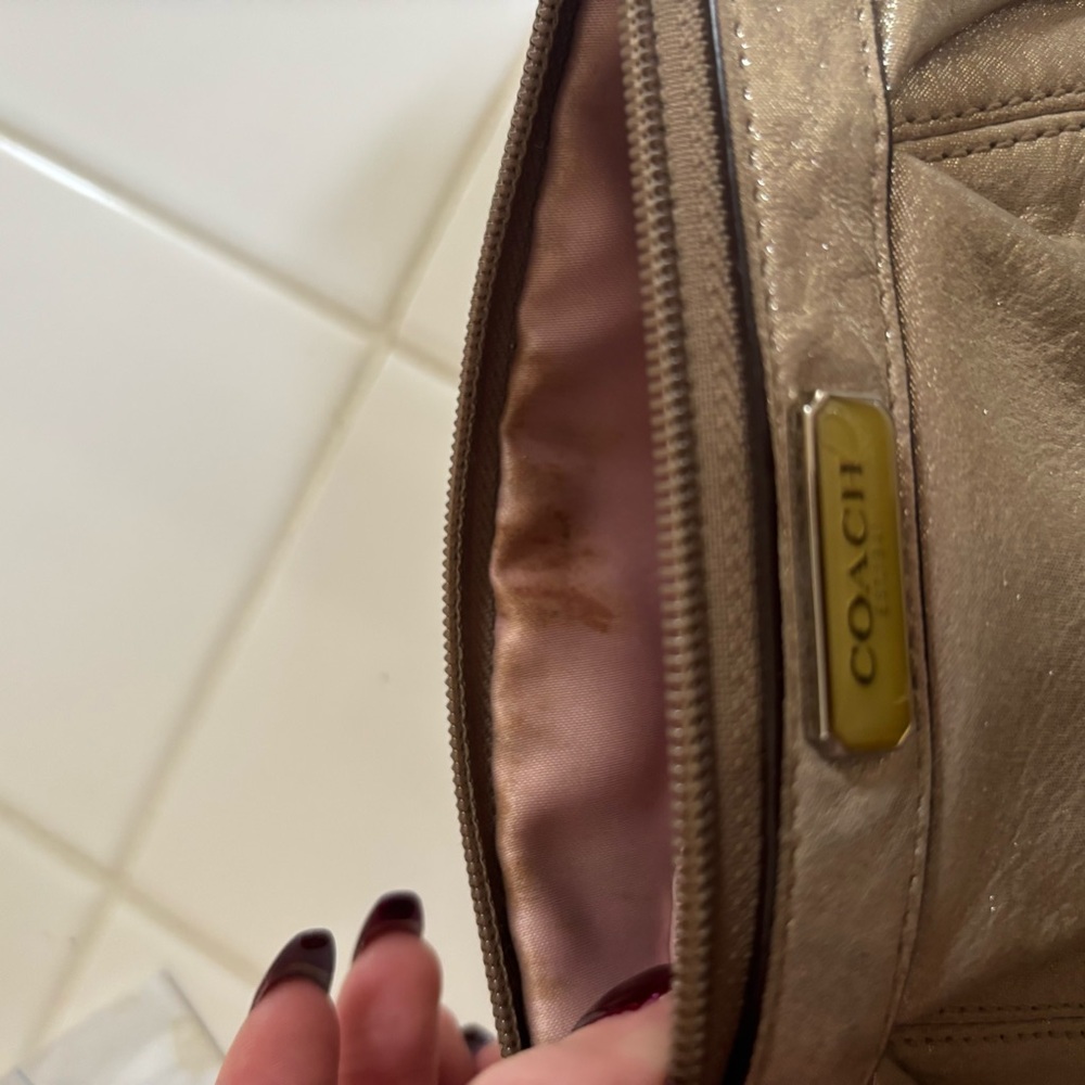 Coach Shimmering Beige Wallet - Picture 3 of 4